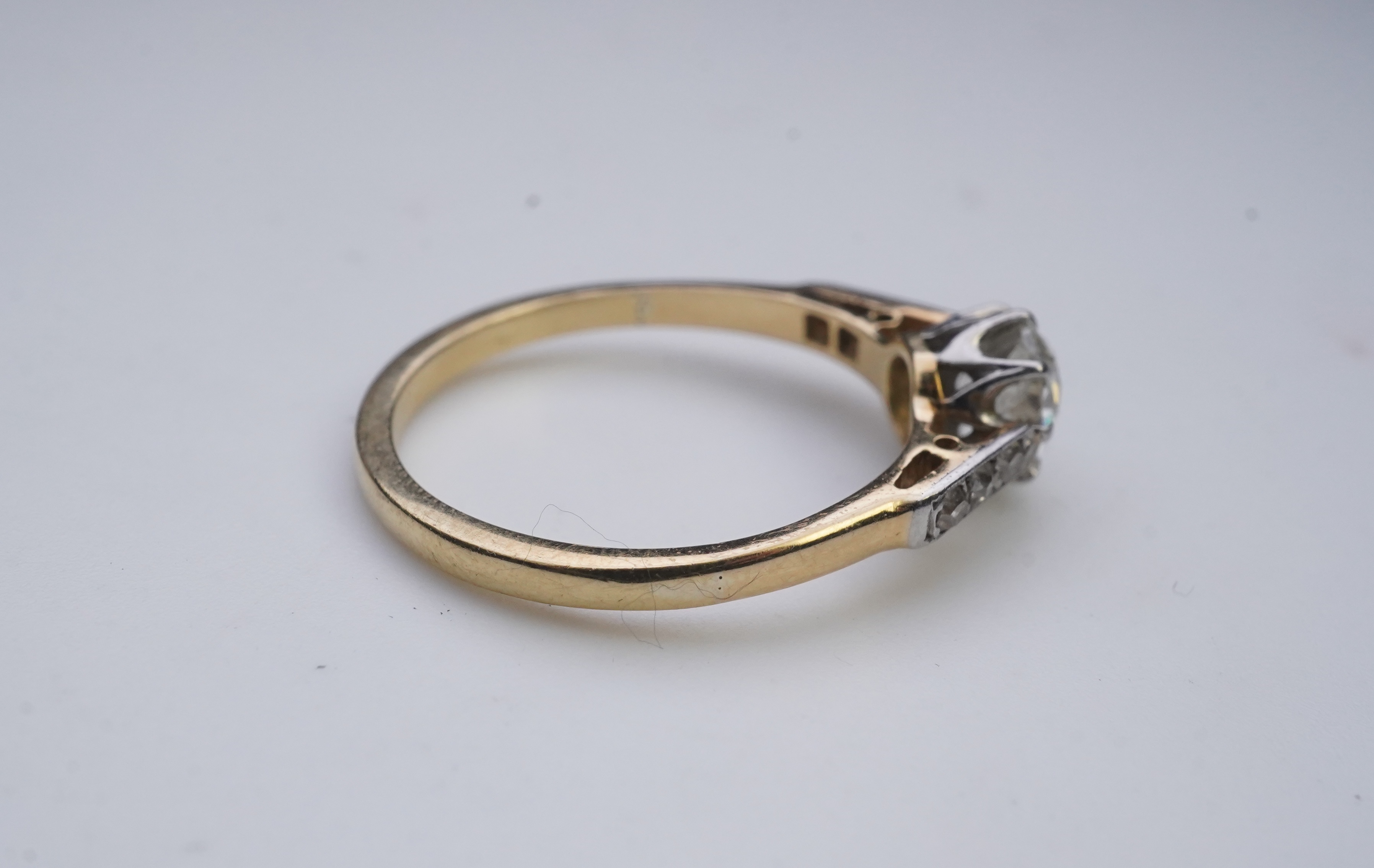 A diamond ring, early 20th century